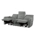 Homelegance Furniture Edition Power Double Lay Flat Reclining Sofa in Dove Grey 9804DV-3PWH - LasVegasFurnitureOnline.com