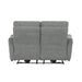 Homelegance Furniture Edition Power Double Lay Flat Reclining Loveseat in Dove Grey 9804DV-2PWH - LasVegasFurnitureOnline.com