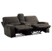 Homelegance Furniture Borneo Power Double Reclining Loveseat in Chocolate - LasVegasFurnitureOnline.com