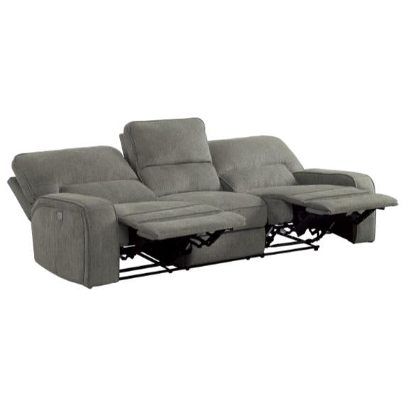 Homelegance Furniture Borneo Double Reclining Sofa in Mocha - LasVegasFurnitureOnline.com