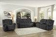 Homelegance Furniture Nutmeg Double Reclining Loveseat in Charcoal Gray 9901CC-2 - LasVegasFurnitureOnline.com
