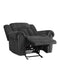 Homelegance Furniture Nutmeg Glider Reclining Chair in Charcoal Gray 9901CC-1 - LasVegasFurnitureOnline.com