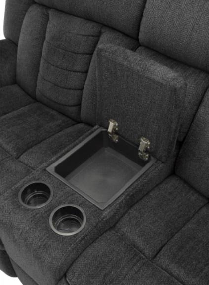 Homelegance Furniture Nutmeg Glider Reclining Chair in Charcoal Gray 9901CC-1 - LasVegasFurnitureOnline.com