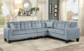 Homelegance Furniture Lantana 2-Piece Reversible Sectional in Gray 9957GY*SC - LasVegasFurnitureOnline.com