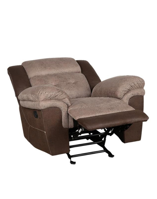 Homelegance Furniture Chai Glider Relcining Chair in 2 Tones - LasVegasFurnitureOnline.com