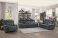 Homelegance Furniture Darwan Lay Flat Recliner in Dark Gray - LasVegasFurnitureOnline.com