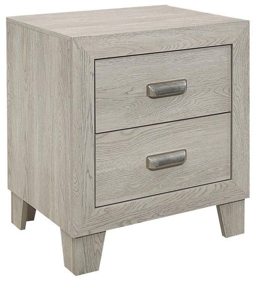 Homelegance Furniture Quinby 2 Drawer Nightstand in Light Brown 1525-4 - LasVegasFurnitureOnline.com