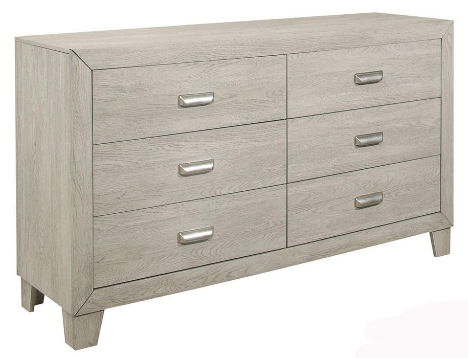 Homelegance Furniture Quinby 6 Drawer Dresser in Light Brown 1525-5 - LasVegasFurnitureOnline.com