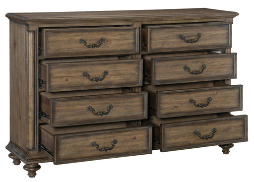 Homelegance Furniture Rachelle 8 Drawer Dresser in Weathered Pecan 1693-5 - LasVegasFurnitureOnline.com