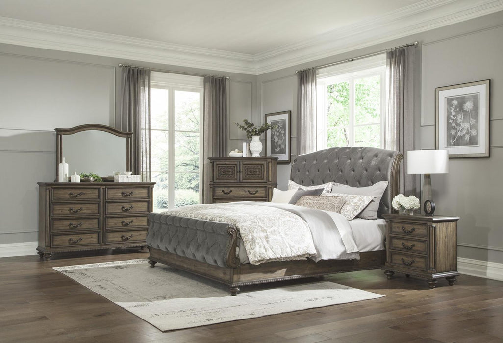 Homelegance Furniture Rachelle 4 Drawer Chest in Weathered Pecan 1693-9 - LasVegasFurnitureOnline.com