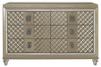 Homelegance Furniture Youth Loudon 6 Drawer Dresser in Champagne Metallic B1515-5 - LasVegasFurnitureOnline.com