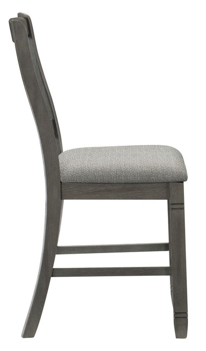 Homelegance Granby Counter Height Chair in Antique Gray (Set of 2) 5627GY-24