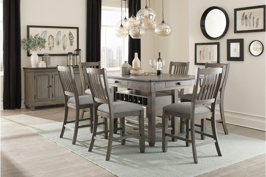 Homelegance Granby Counter Height Chair in Antique Gray (Set of 2) 5627GY-24 - LasVegasFurnitureOnline.com