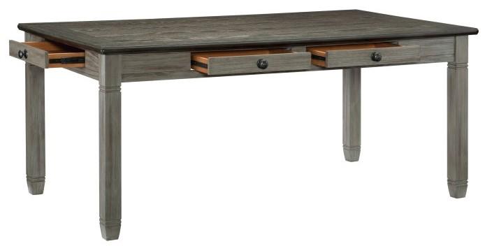 Homelegance Granby Dining Table in Coffee and Antique Gray 5627GY-72 - LasVegasFurnitureOnline.com