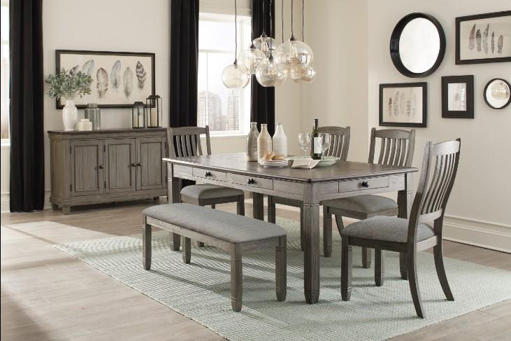 Homelegance Granby Dining Table in Coffee and Antique Gray 5627GY-72 - LasVegasFurnitureOnline.com