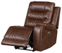 Homelegance Furniture Putnam Power Right Side Reclining Chair with USB Port in Brown 9405BR-RRPW - LasVegasFurnitureOnline.com