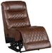 Homelegance Furniture Putnam Power Armless Reclining Chair in Brown 9405BR-ARPW - LasVegasFurnitureOnline.com