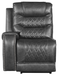Homelegance Furniture Putnam Power Left Side Reclining Chair with USB Port in Gray 9405GY-LRPW - LasVegasFurnitureOnline.com