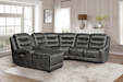 Homelegance Furniture Putnam Power Left Side Reclining Chaise with USB Port in Gray 9405GY-LCPW - LasVegasFurnitureOnline.com