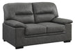 Homelegance Furniture Michigan Loveseat in Dark Gray 9407DG-2 - LasVegasFurnitureOnline.com