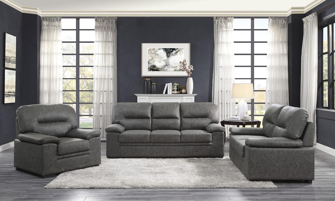 Homelegance Furniture Michigan Loveseat in Dark Gray 9407DG-2 - LasVegasFurnitureOnline.com