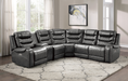 Homelegance Furniture Putnam Power Left Side Reclining Chair with USB Port in Gray 9405GY-LRPW - LasVegasFurnitureOnline.com