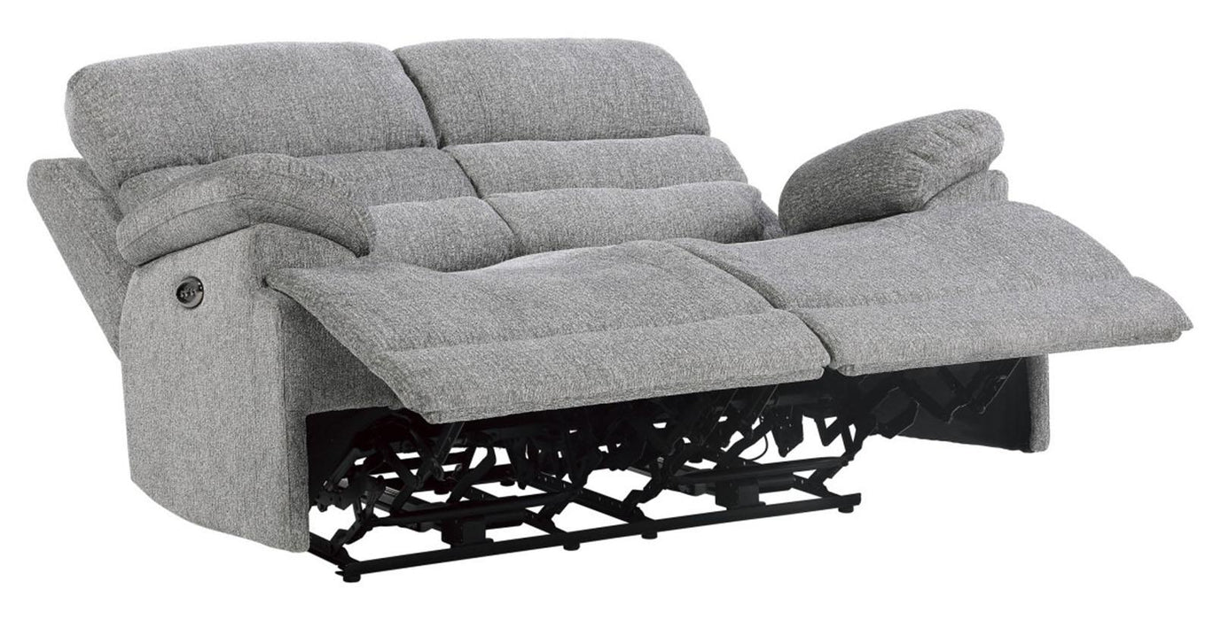 Homelegance Furniture Sherbrook Double Reclining Loveseat in Gray - LasVegasFurnitureOnline.com