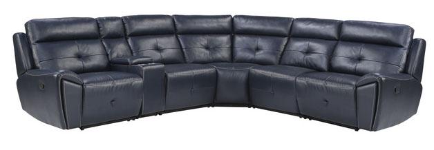 Homelegance Furniture Avenue Armless Reclining Chair in Navy 9469NVB-AR - LasVegasFurnitureOnline.com