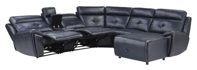 Homelegance Furniture Avenue Right Side Chaise in Navy 9469NVB-RC - LasVegasFurnitureOnline.com