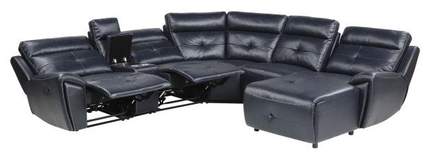 Homelegance Furniture Avenue Right Side Chaise in Navy 9469NVB-RC - LasVegasFurnitureOnline.com