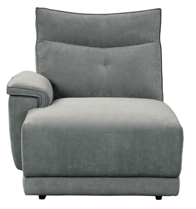 Homelegance Furniture Tesoro Left Side Chaise in Dark Gray 9509DG-5L - LasVegasFurnitureOnline.com