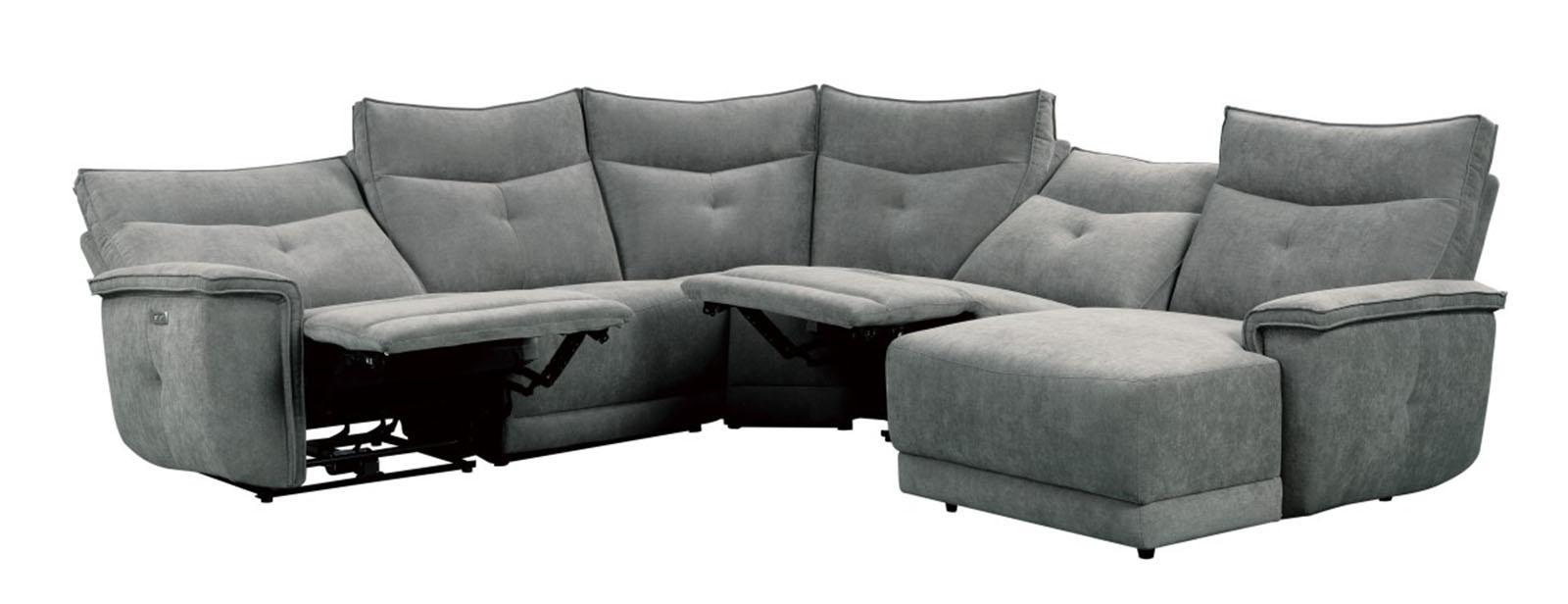 Homelegance Furniture Tesoro Right Side Chaise in Dark Gray 9509DG-5R - LasVegasFurnitureOnline.com