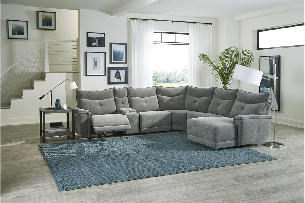 Homelegance Furniture Tesoro Corner Seat in Dark Gray 9509DG-CR - LasVegasFurnitureOnline.com