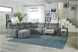 Homelegance Furniture Tesoro Right Side Reclining Chair in Dark Gray 9509DG-RR - LasVegasFurnitureOnline.com