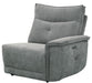 Homelegance Furniture Tesoro Right Side Reclining Chair in Dark Gray 9509DG-RR - LasVegasFurnitureOnline.com