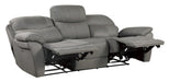 Homelegance Furniture Longvale Double Reclining Sofa with Power Headrests - LasVegasFurnitureOnline.com