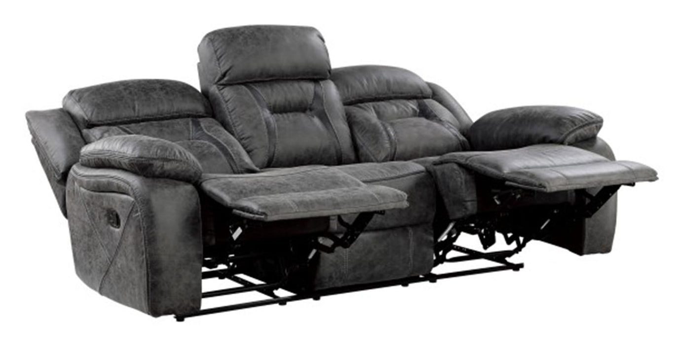 Homelegance Furniture Madrona Hill Double Reclining Sofa in Gray 9989GY-3 - LasVegasFurnitureOnline.com