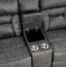 Homelegance Furniture Madrona Hill Double Reclining Loveseat in Gray 9989GY-2 - LasVegasFurnitureOnline.com