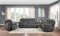 Homelegance Furniture Madrona Hill Double Reclining Sofa in Gray 9989GY-3 - LasVegasFurnitureOnline.com