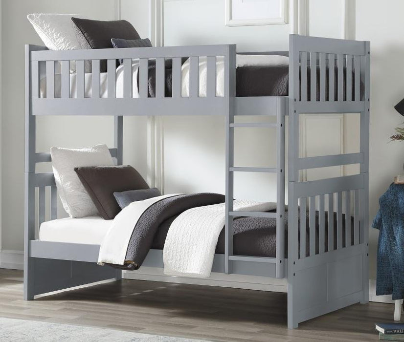 Orion Twin/Twin Bunk Bed in Gray B2063-1 - LasVegasFurnitureOnline.com