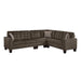 Lantana 2-Piece Reversible Sectional in Chocolate 9957CHSC - LasVegasFurnitureOnline.com