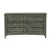 Garcia 6 Drawer Dresser in Gray 2046-5 - LasVegasFurnitureOnline.com