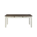 Granby Dining Table in White & Brown 5627NW-72 - LasVegasFurnitureOnline.com