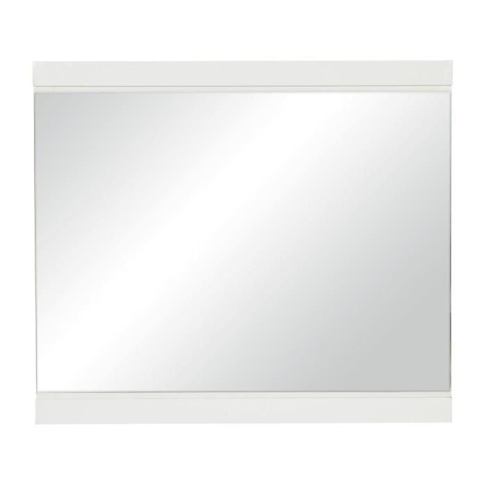 Kerren Mirror in White 1678W-6 - LasVegasFurnitureOnline.com