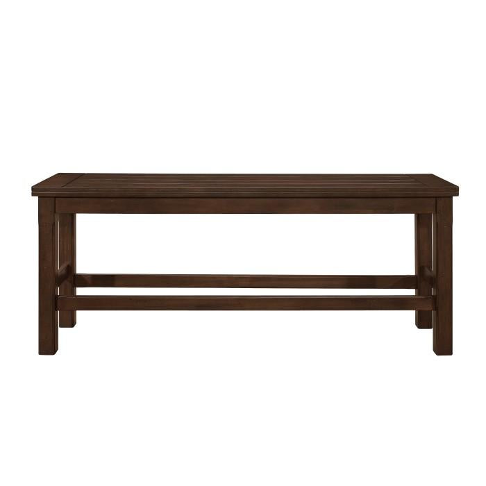 Schleiger Counter Height Bench in Dark Brown 5400-24BH - LasVegasFurnitureOnline.com