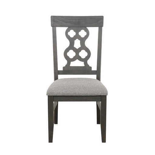 Arasina Side Chair in Dark Pewter (Set of 2) - LasVegasFurnitureOnline.com