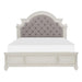Baylesford Queen Upholstered Panel Bed in Antique White 1624W-1 - LasVegasFurnitureOnline.com