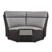 Laertes Corner Seat in Taupe Gray 8318-CR - LasVegasFurnitureOnline.com