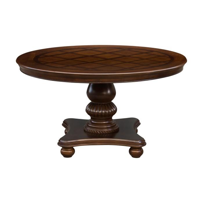 Lordsburg Round Dining Table in Brown Cherry 5473-54 - LasVegasFurnitureOnline.com
