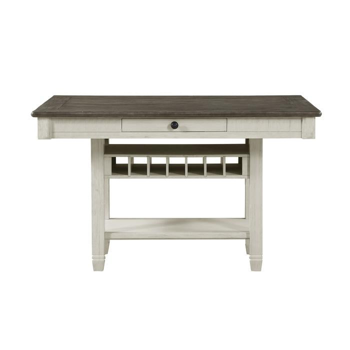 Granby Counter Height Dining Table in White & Brown 5627NW-36 - LasVegasFurnitureOnline.com